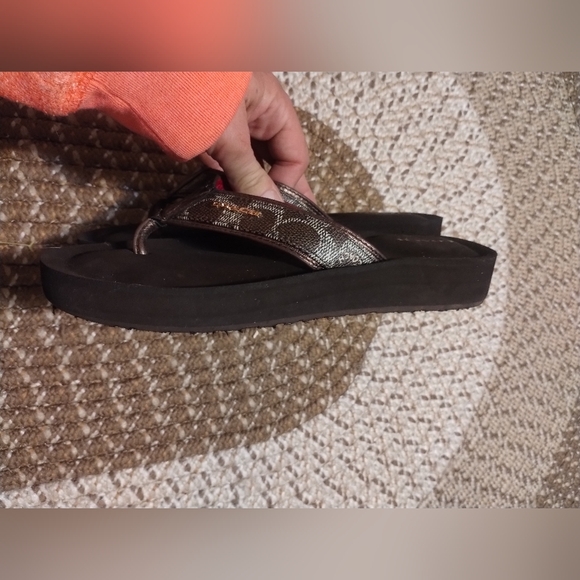 Coach Judy signature canvas and leather sandals - Picture 2 of 4